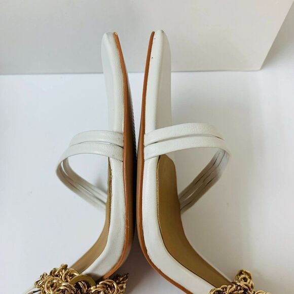 Alias Mae Isha Chain Dress Sandal Size 39EU / 8US Ivory Ankle Strap - Picture 6 of 12